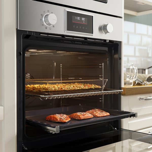 STENABY Forno termoventilato, funzione aggiunta di vapore funzione pasticceria/color acciaio inox IKEA 500