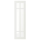 Anta bianca STENSUND con pannelli in vetro, design elegante e moderno.