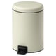 STENTRAPPA Pattumiera a pedale, grigio chiaro-beige, 9 l