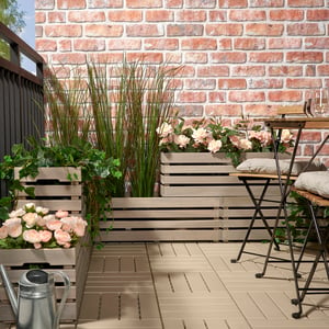 Set Di 6 Fioriere In Plastica PLAY, Colore Grigio Chiaro, Forma Esagonale, 11 Cm. Vasi Resistenti Al Gelo, Fondo Chiuso, Ideali Per Interni, Esterni, Balcone E Cucina. Sistema Modulare Componibile.