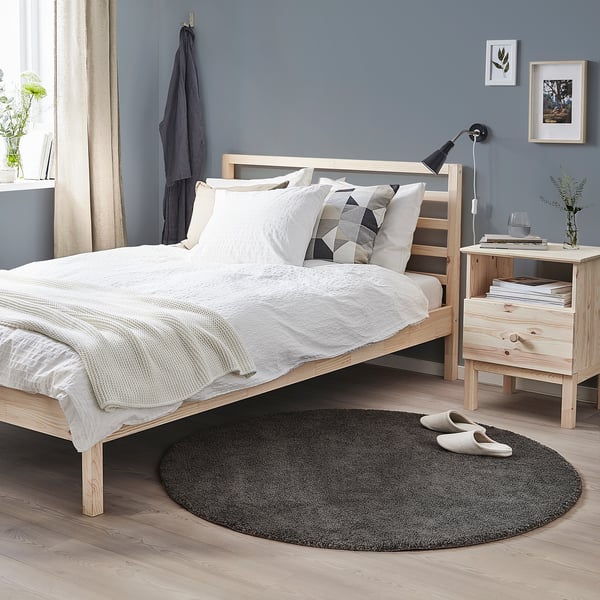 STOENSE Tappeto, pelo corto - grigio fumo - IKEA