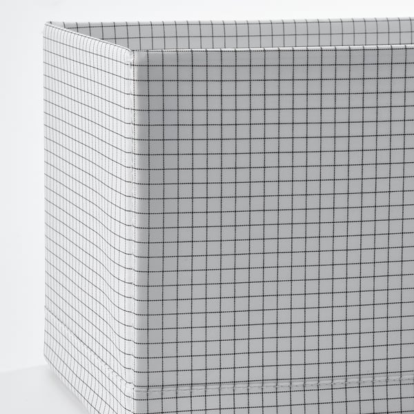 STUK Contenitore a scomparti, bianco/nero, 17x51x18 cm