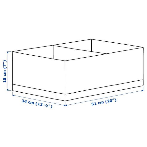 STUK contenitore a scomparti, bianco, 34x51x18 cm - IKEA Italia