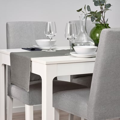 SVARTSENAP Runner, grigio, 35x130 cm