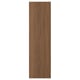 Questa immagine mostra un pannello in legno TISTORP con una calda finitura in noce. È rettangolare con una superficie liscia e moderna e sottili linee di grana verticale.