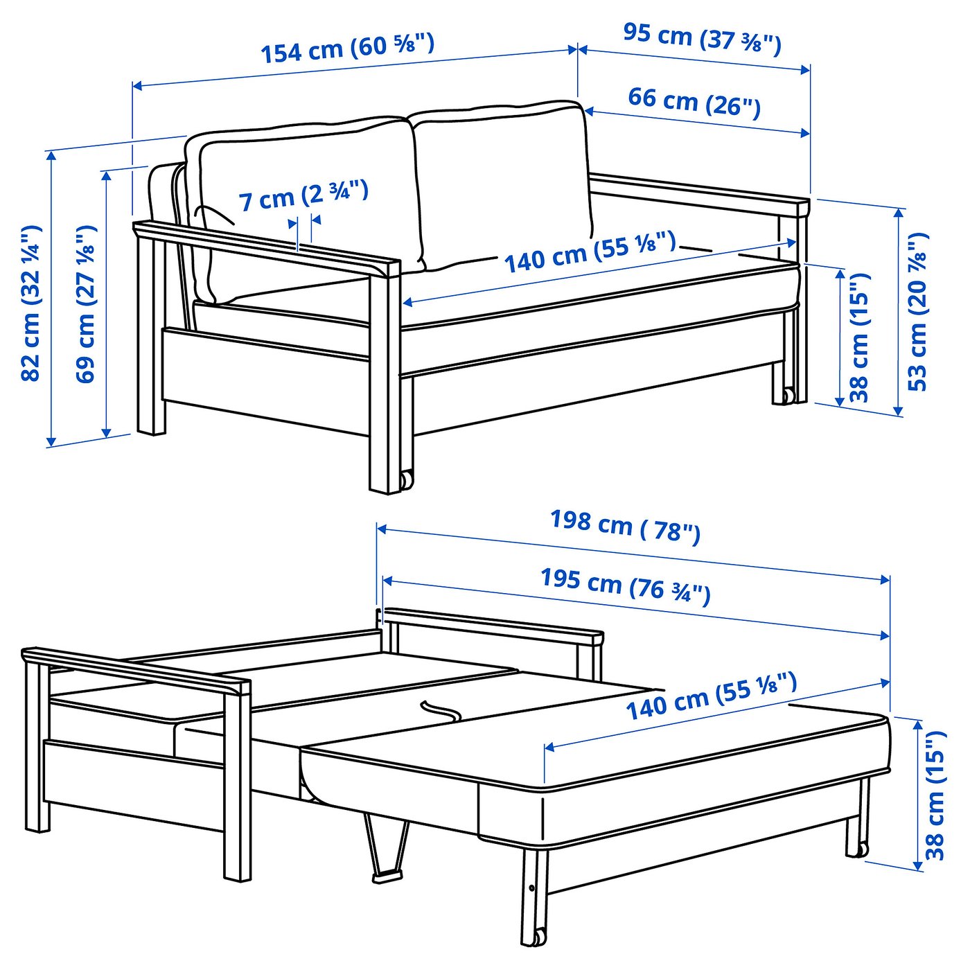 TORNSBORG divano letto a posti, Naggen beige/pino IKEA Italia