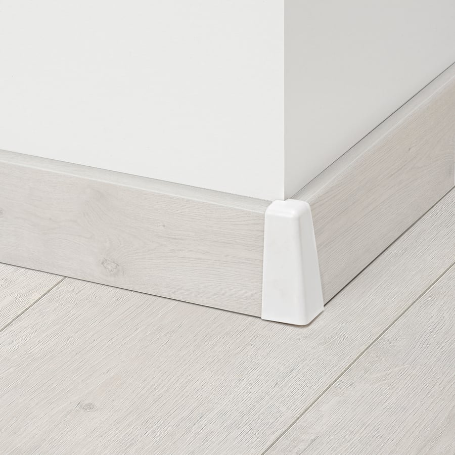 Battiscopa In PVC Bianco Con Angolo Interno 62mm - Perfetto Per Finiture Moderne - Foto 7