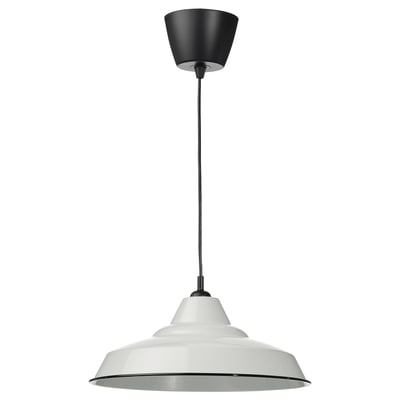 TRETTIOEN Lampada a sospensione, bianco, 38 cm