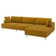 UPPÅKRA Divano componibile a 4,5 posti, con chaise-longue, destra/Samsala ambra