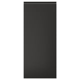 Anta rettangolare nera per armadio da cucina dal design elegante e moderno e maniglia integrata.
