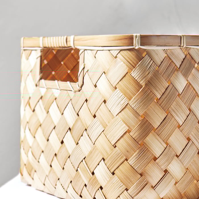 Cestino In Bambù Terre Inconnue 6 Litri - Beige, 19.5x19.5x26.4 Cm, Per Casa O Giardino - Foto 12