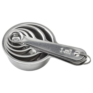 Set Di Misurini Da Cucina In Oro - Dosatori Per Ingredienti Secchi E Liquidi - Eleganti E Pratici