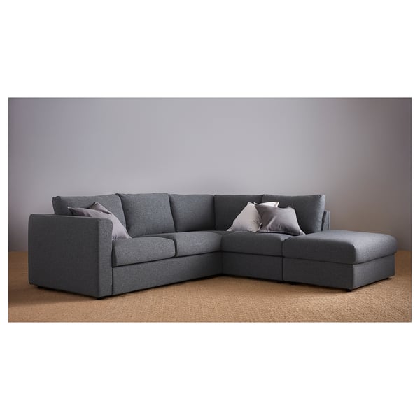 Vimle Divano Letto Angolare A 4 Posti Con Terminale Aperto Gunnared Grigio Fumo Ikea It