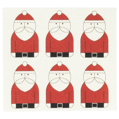 Vinter 2020 Panno Per Piatti Motivo A Forma Di Babbo Natale Bianco Rosso Ikea It