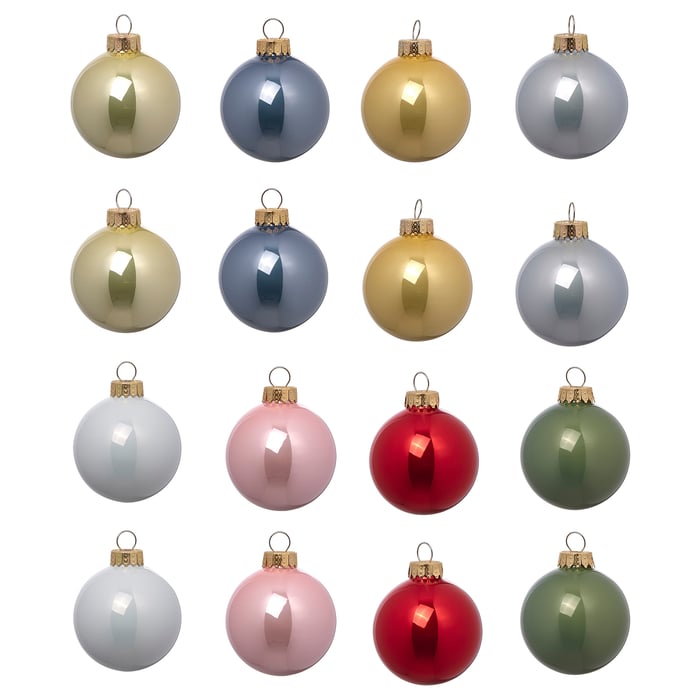 Palline per albero di Natale decorato, in Polipropilene, color Argento