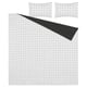 VITKLÖVER Set trapunta, bianco nero/a quadri, 240x220/50x80 cm