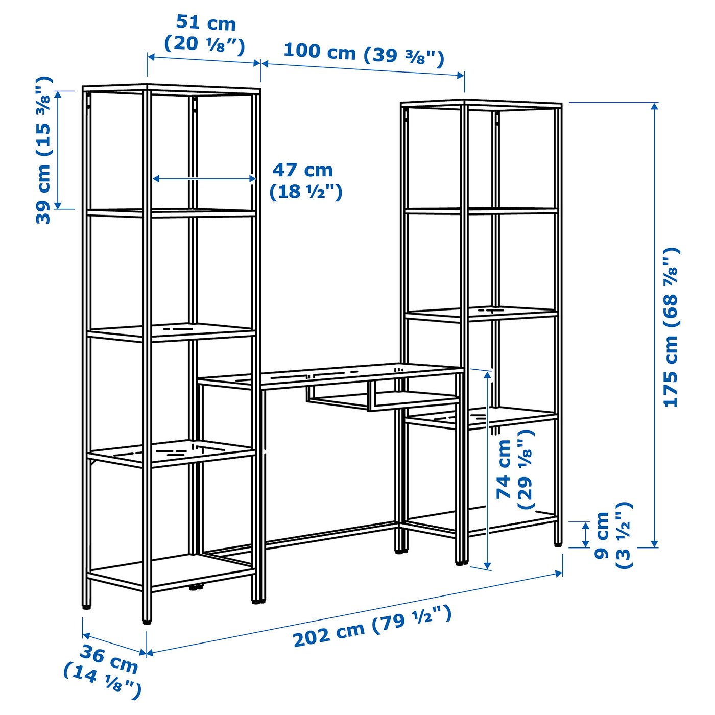 Vittsjo Scaffale Tavolo Per Pc Portatile Marrone Nero Vetro 202x36x175 Cm Ikea It