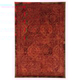 Tappeto VONSBÄK rosso, pelo corto, design vintage, sintetico e polipropilene.