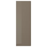 VOXTORP Anta, lucido grigio tortora scuro/manico verticale, 60x180 cm