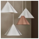 ZEBRASÄV Lampada a sospensione, bianco/plastica, 46 cm