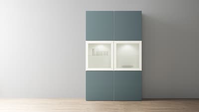 BESTÅ combinazioni con ante a vetro