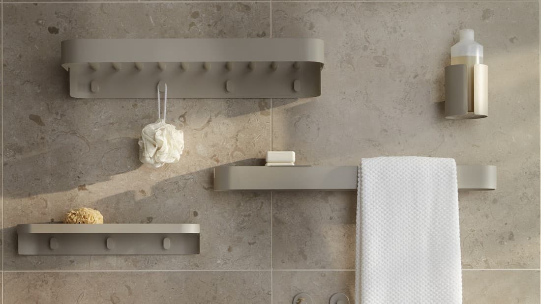 Mensola Doccia A Ventosa Trasparente, Senza Fori, Con Fori Di Drenaggio, Organizer Bagno E Cucina - 5