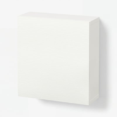 BESTÅ تشكيلة خزانة حائطية, أبيض/Laxviken أبيض, 60x22x64 سم