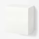 BESTÅ تشكيلة خزانة حائطية, أبيض/Laxviken أبيض, ‎60x42x64 سم‏