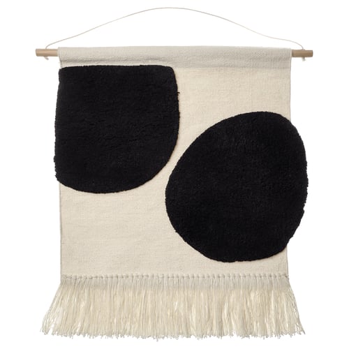 BLANDSKOG تعليقة حائط, بيج/أسود, 70x70 سم