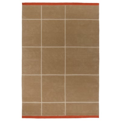 GÅSHIRS سجادة، وبر طويل, بني/صناعة يدوية, 200x300 سم