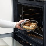IKEA 365+ حافظة طعام بغطاء, مربّع زجاج/خيزران, 600 مل