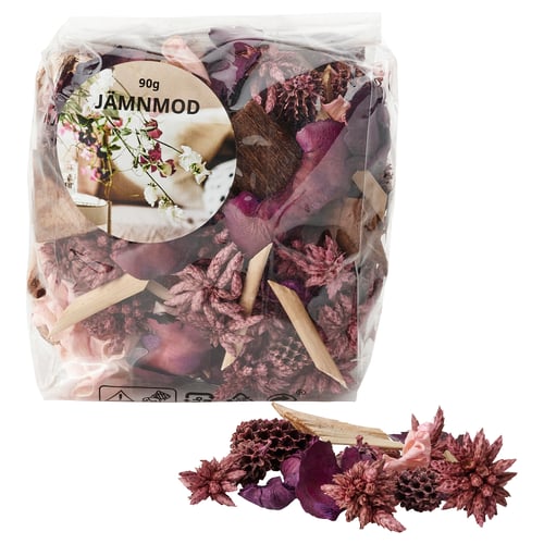 JÄMNMOD ورد مجفف معطر, بسلة الزهور/بنفسجي, 90 غم