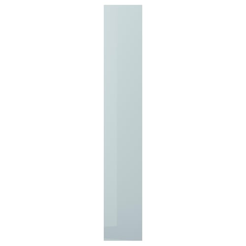 KALLARP لوح غطاء, لامع رمادي فاتح-أزرق, 39x240 سم