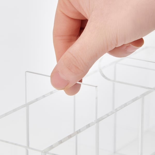 MOJAN تخزين أدوات تجميل مع يد, 25x12 سم