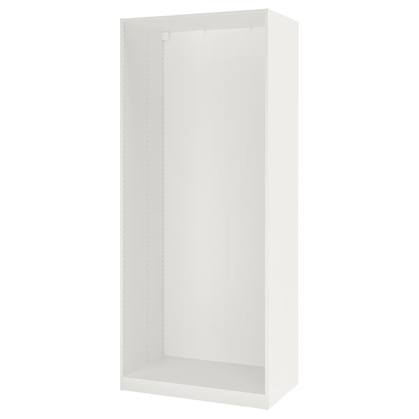 PAX هيكل دولاب ملابس, أبيض, ‎100x58x236 سم‏