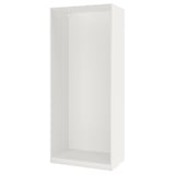 PAX هيكل دولاب ملابس, أبيض, ‎100x58x236 سم‏
