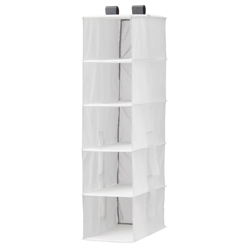 RASSLA تخزين مع 5 حجيرات, أبيض, 25x40x98 سم