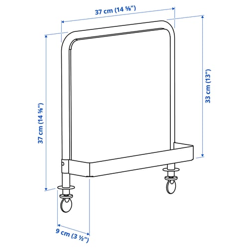RELATERA سبورة/لوح مغناطيسي, أخضر رمادي فاتح