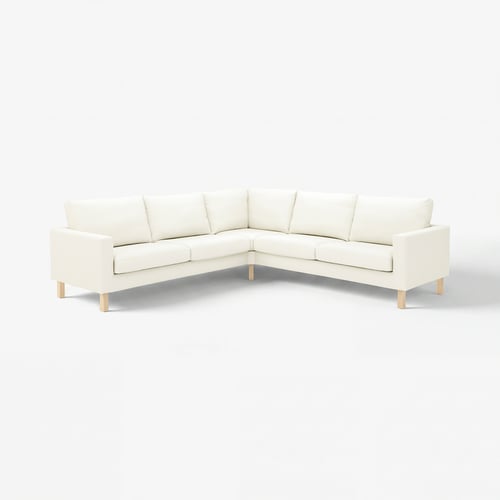 SALTSJÖBADEN غطاء كنبة زاوية، 4 مقاعد, Blekinge أبيض