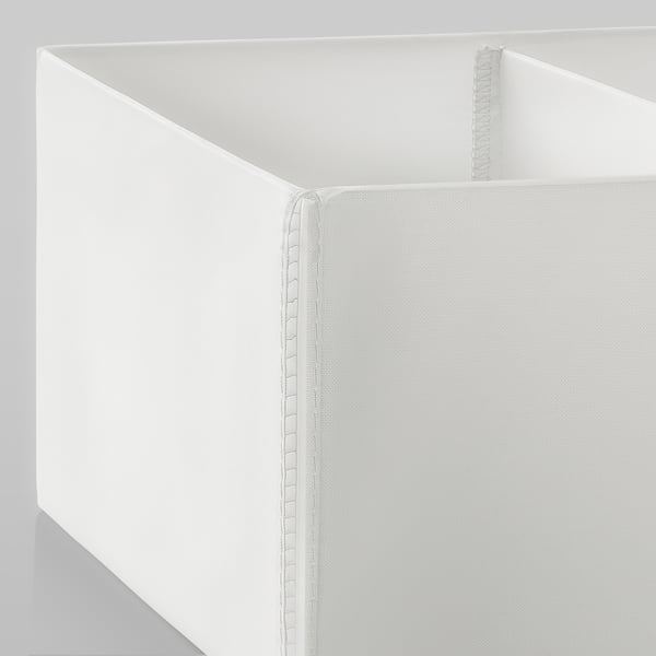 SKUBB صندوق، طقم من 3., أبيض, 20x38x12 سم