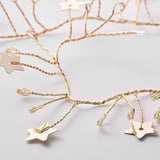 STRÅLA شريط إضاءة ليد 80 لمبة, يعمل بالبطارية صغير/نجمة لون ذهبي