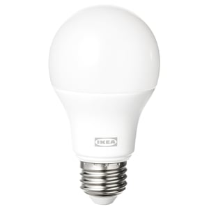 TRÅDFRI لمبة LED E27 806 لومن, تعتيم لاسلكي طيف أبيض وملون/كروي أبيض أوبال