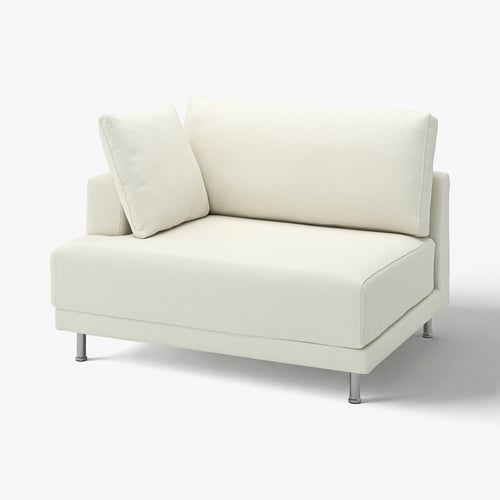 UPPÅKRA غطاء وحدة كنب بمقعد ونصف، يسار, Axvall أبيض-عاجي