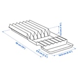UPPDATERA رف سكاكين, فحمي, ‎20x50 سم‏
