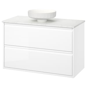ÄNGSJÖN / LERSJÖN Wash-stnd w drawers/wash-basin