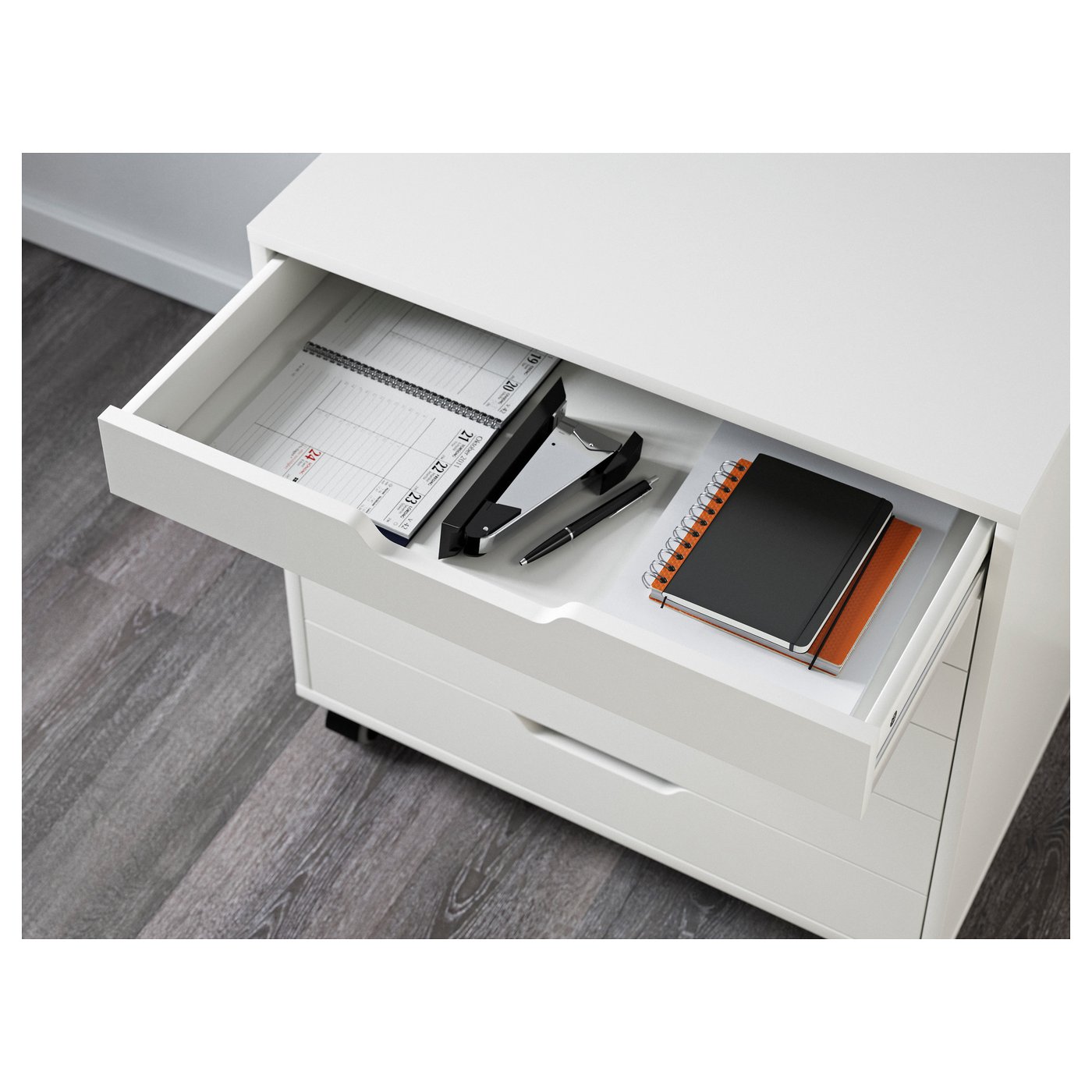 ALEX drawer unit on castors, white, 67x66 cm - IKEA