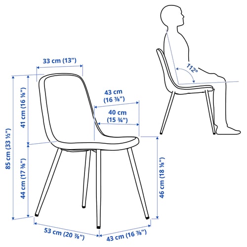 Illustration with measurements for the product: ÅLHULT.