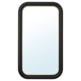 ALMARÖD Mirror, black, 70x120 cm