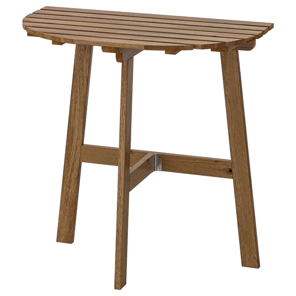 Askholmen طاولة حائطية خارجية قابلة للطي صباغ بني فاتح 70x44 سم Ikea