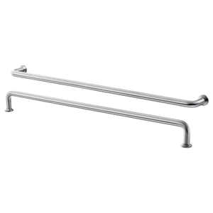 BAGGANÄS Handle, stainless steel, 335 mm